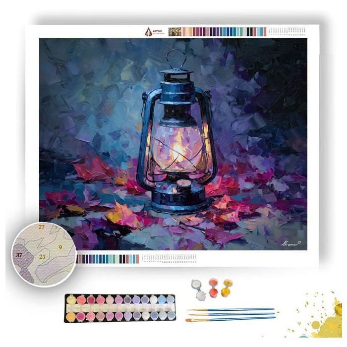 SHATTERED LANTERN 1 - Paint by Numbers Full Kit