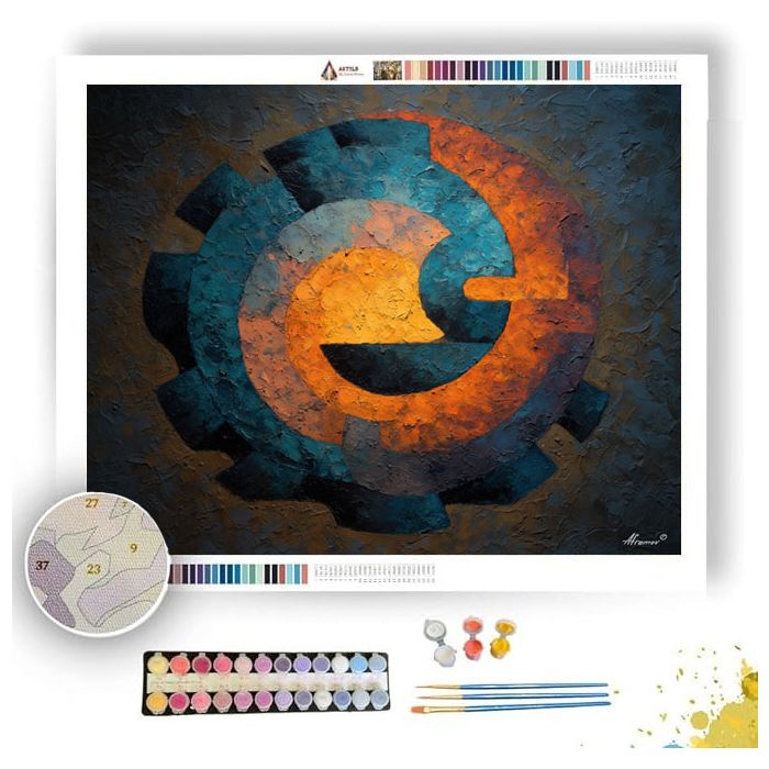 SILENT GLYPH 1 - Paint by Numbers Full Kit