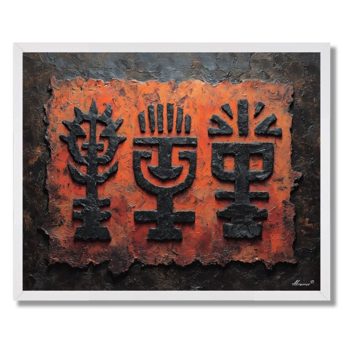 SILENT GLYPH 2 - FRAMED