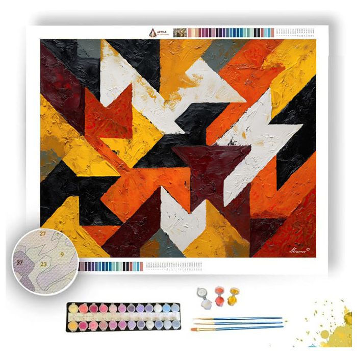 WILD PATTERN 3 - Paint by Numbers Full Kit
