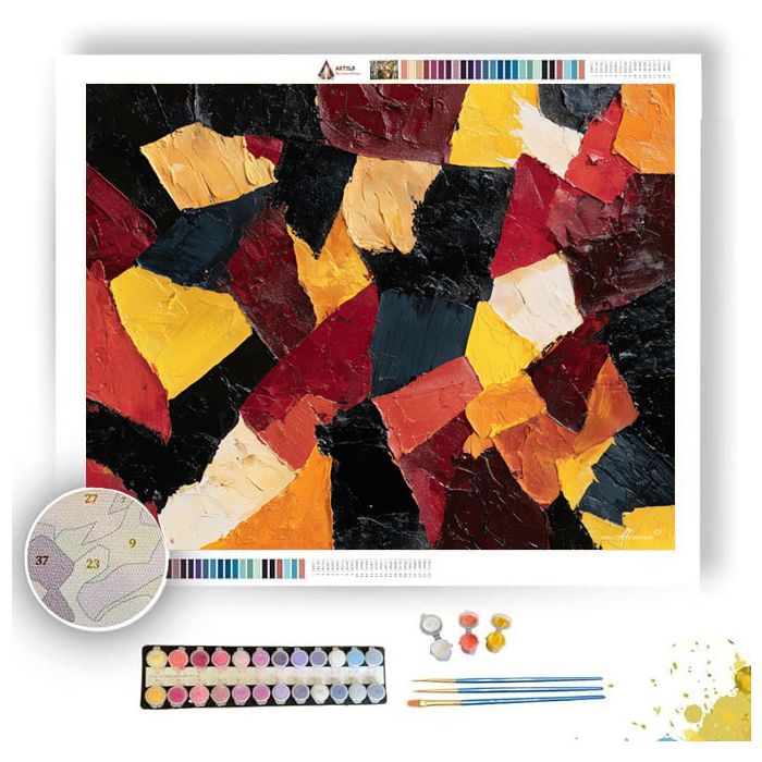 WILD PATTERN 4 - Paint by Numbers Full Kit