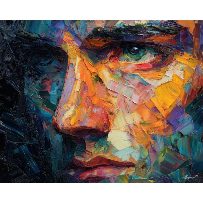 shadow, light, dusk, outline, presence, contrast, glow, void, edge, figure, palette knife, oil painting, impasto, texture, expressive, layered paint, dynamic light, atmospheric, color depth, art