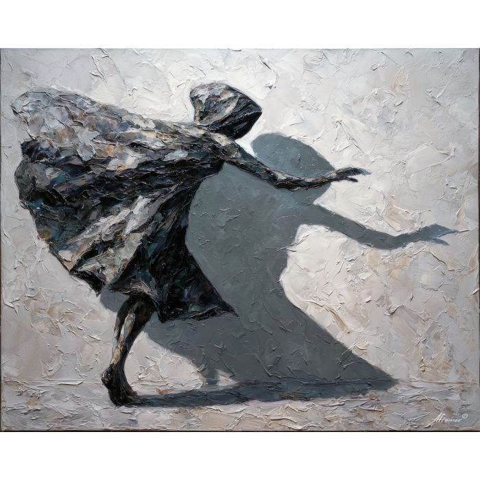 sculpture, marble, anatomy, chiaroscuro, form, muscle, monument, tension, gesture, light, palette knife, oil painting, impasto, texture, expressive, layered paint, dynamic light, atmospheric, color depth, art