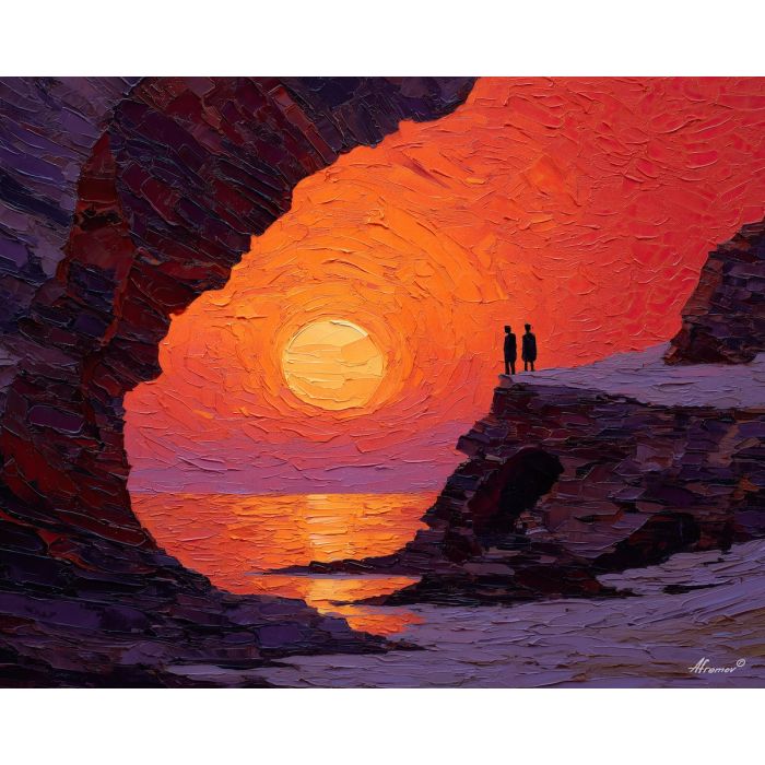 marble, temple, myth, aegean, column, oracle, bronze, ruin, hymn, stone, palette knife, oil painting, impasto, texture, expressive, layered paint, dynamic light, atmospheric, color depth, art