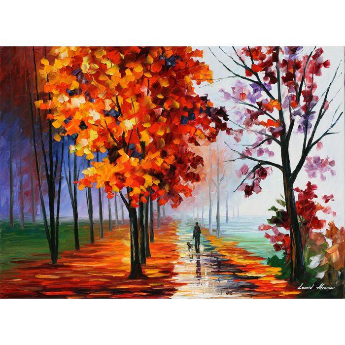 Autumn Beauty original palette knife painting Canvas Print