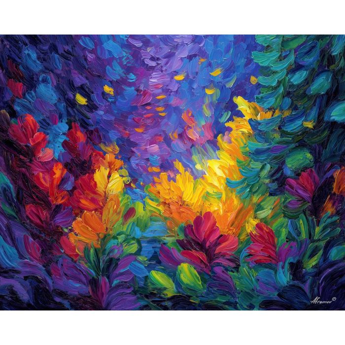 ornament, festival, pattern, color, temple, textile, warm, rhythm, culture, detail, palette knife, oil painting, impasto, texture, expressive, layered paint, dynamic light, atmospheric, color depth, art