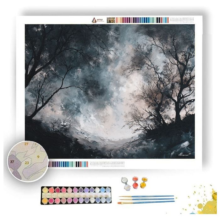 MUTED BROKEN - Paint by Numbers Full Kit