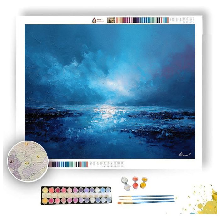 BLUE SALT DRIFT - Paint by Numbers Full Kit