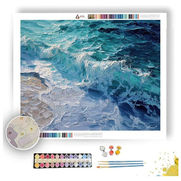 FOAM TIDE - Paint by Numbers Full Kit