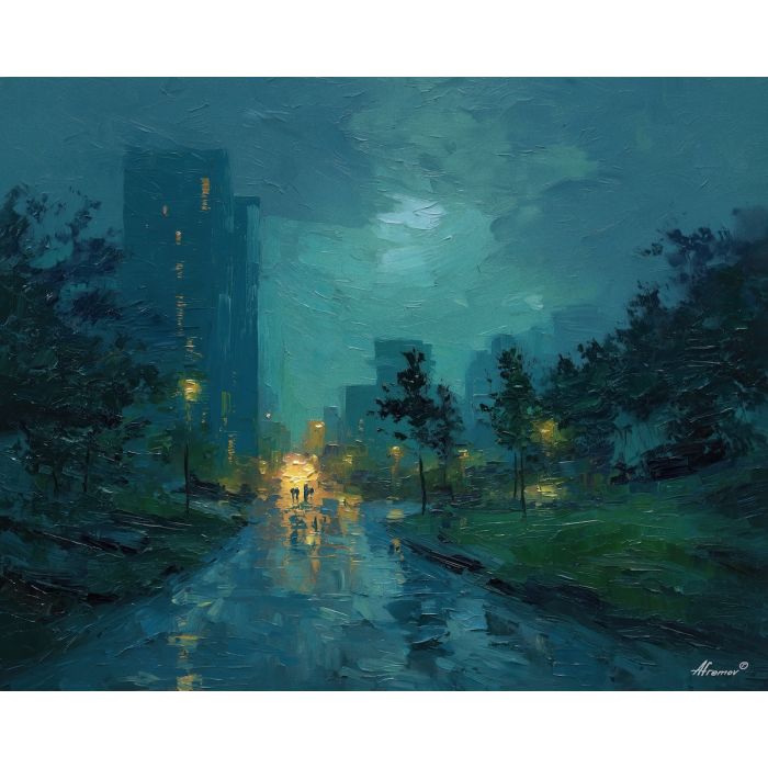 together, common, shared, joined, single, bond, circle, linked, whole, union, palette knife, oil painting, impasto, texture, layered paint, expressive surface, color depth, atmospheric, visual mood, art