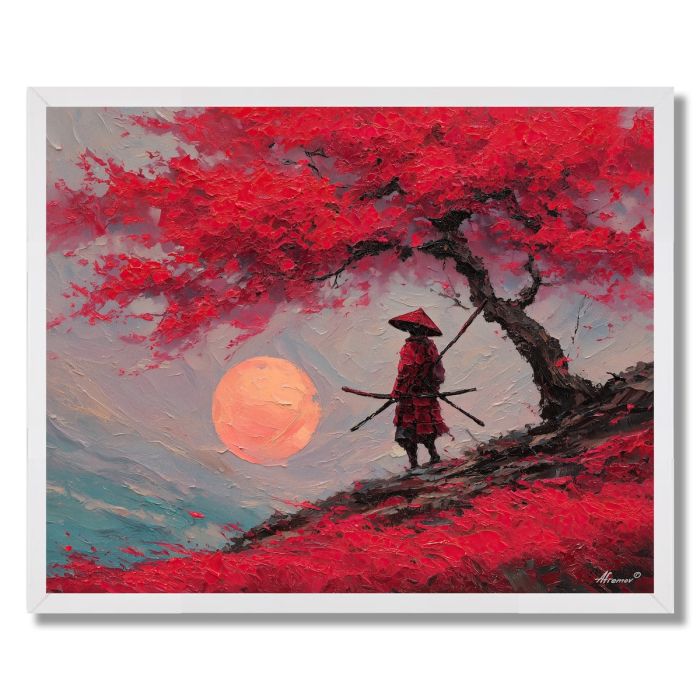 WIND CRIMSON - FRAMED