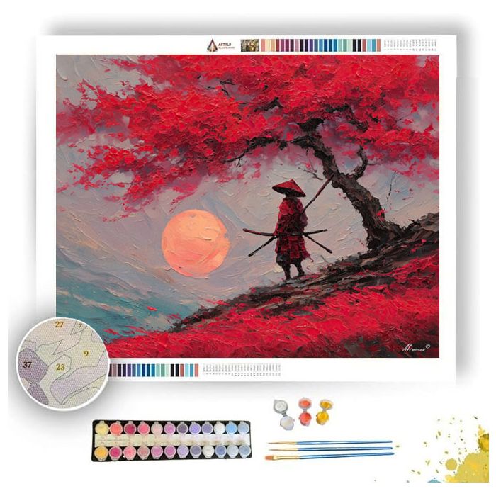 WIND CRIMSON - Paint by Numbers Full Kit