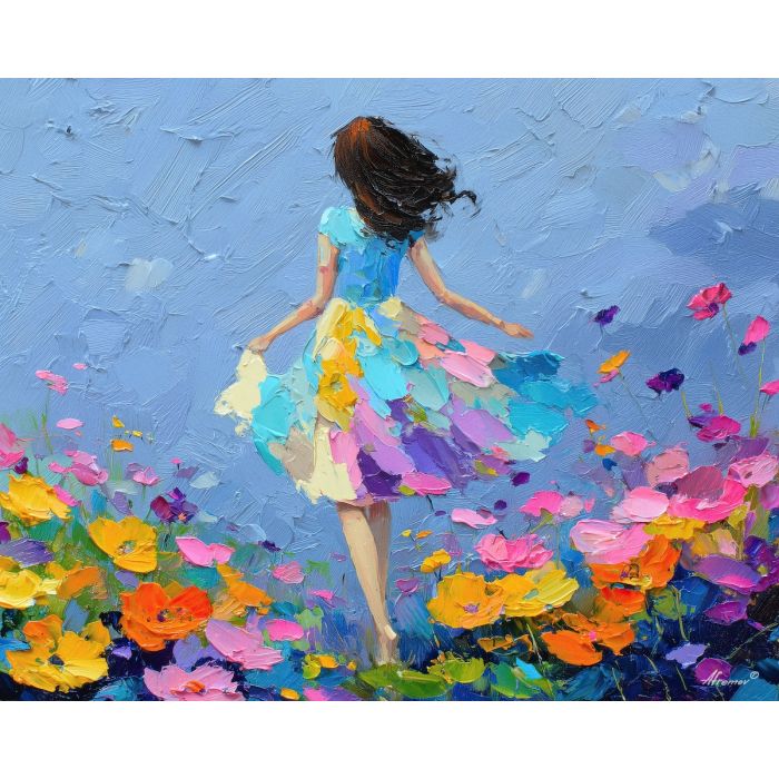 bright, playful, odd, happy, simple, bold, fun, quick, color, cheer, palette knife, oil painting, impasto, texture, layered paint, expressive surface, color depth, atmospheric, visual mood, art