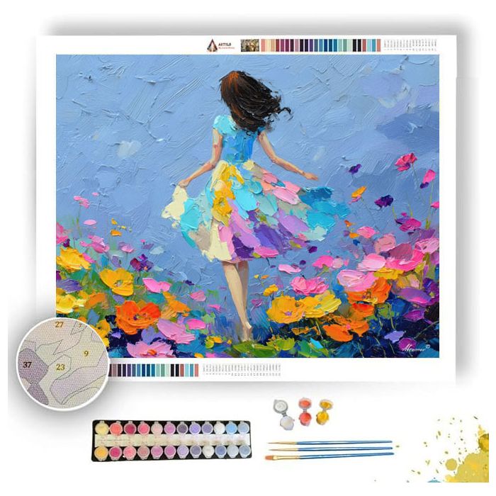 PLAYFUL BRIGHT HAPPY - Paint by Numbers Full Kit