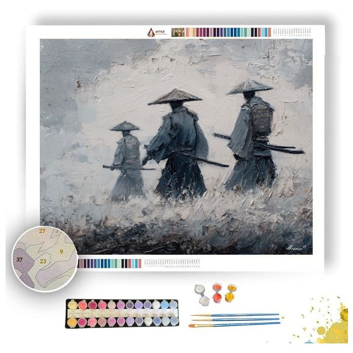 SILENT ASH STEEL - Paint by Numbers Full Kit