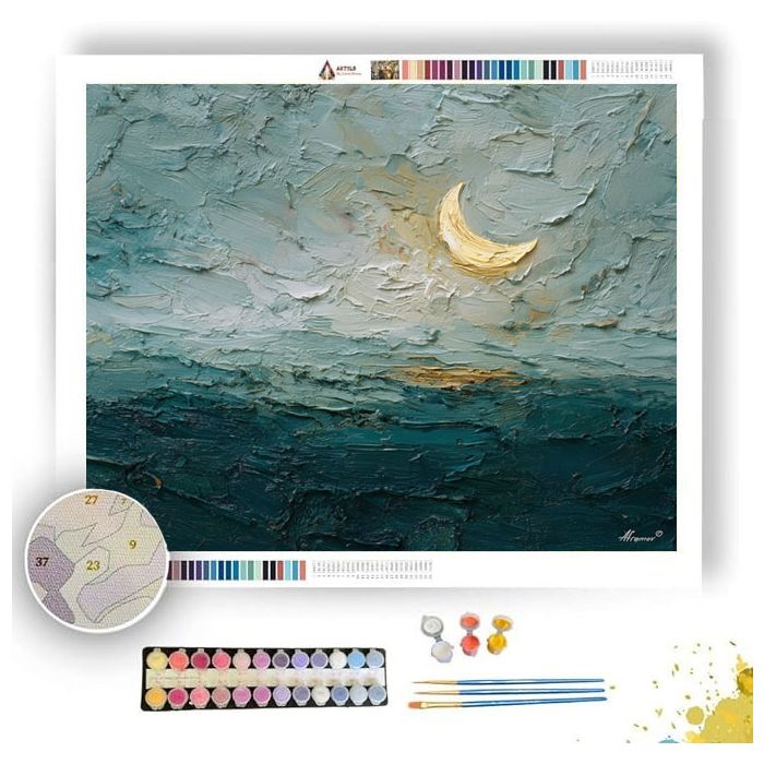 CURRENT MOON - Paint by Numbers Full Kit