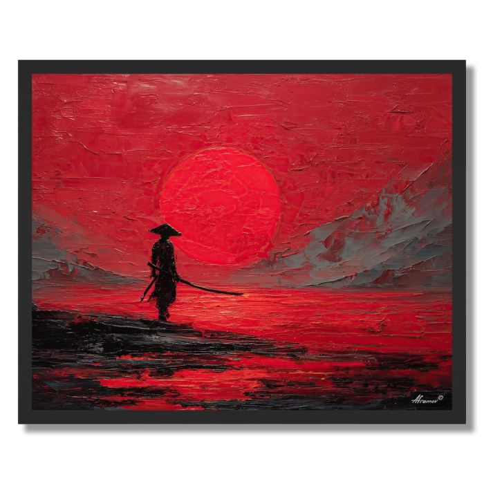 CRIMSON STILL - FRAMED