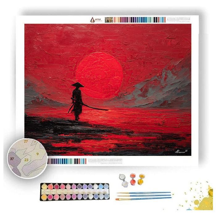 CRIMSON STILL - Paint by Numbers Full Kit
