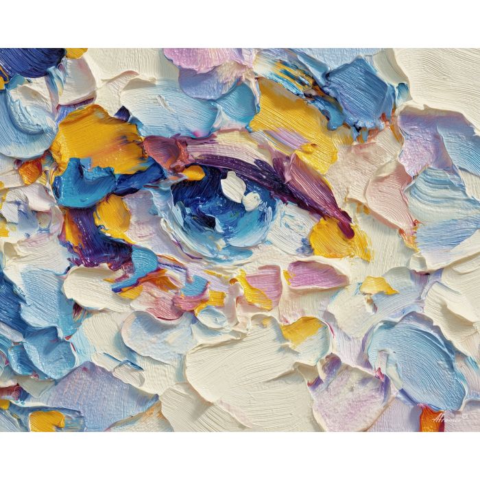 bright, playful, odd, happy, simple, bold, fun, quick, color, cheer, palette knife, oil painting, impasto, texture, layered paint, expressive surface, color depth, atmospheric, visual mood, art