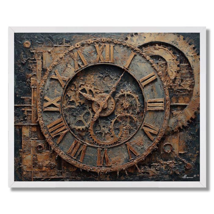 COPPER CLOCK - FRAMED