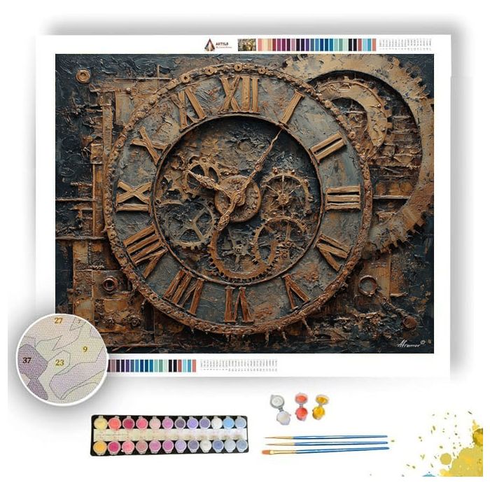 COPPER CLOCK - Paint by Numbers Full Kit
