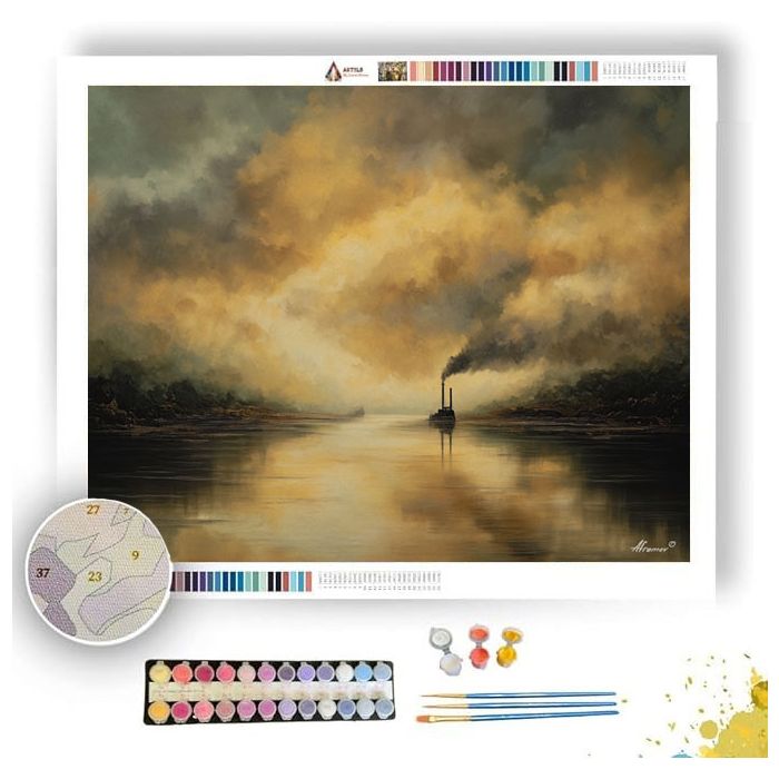 BRASS SMOKE RIVET - Paint by Numbers Full Kit