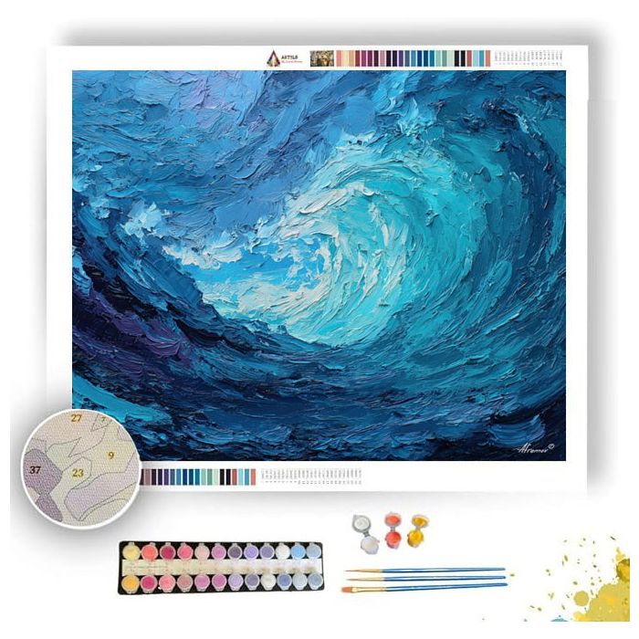 CURRENT GLOW WAVE - Paint by Numbers Full Kit