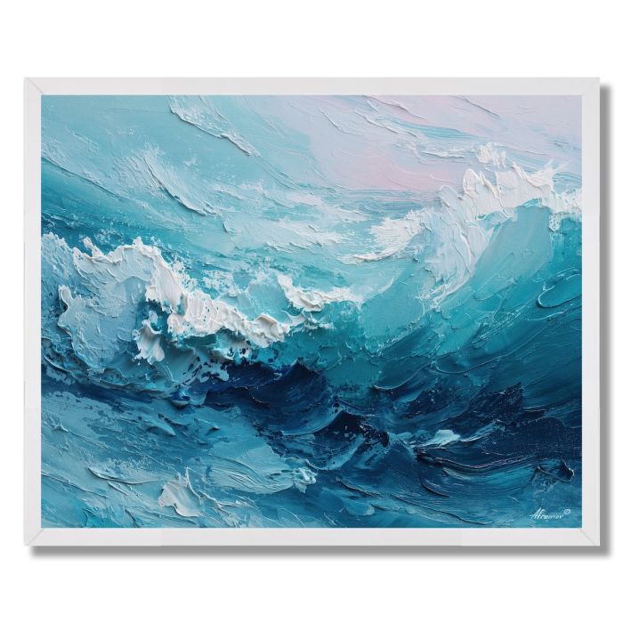 WAVE BLUE - FRAMED