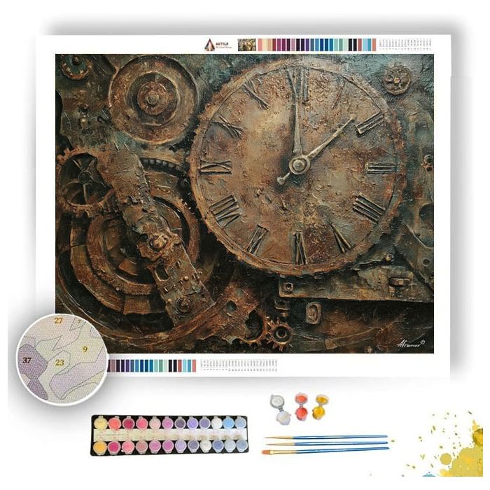IRON CLOCK - Paint by Numbers Full Kit