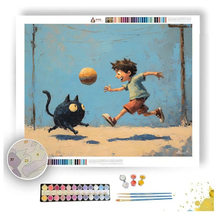 PLAYFUL BOUNCE SIMPLE - Paint by Numbers Full Kit