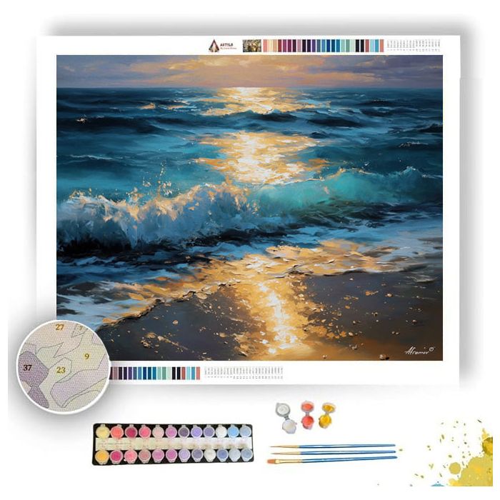 PEARL WAVE GLOW - Paint by Numbers Full Kit