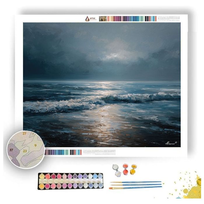GLOW QUIET SEA - Paint by Numbers Full Kit