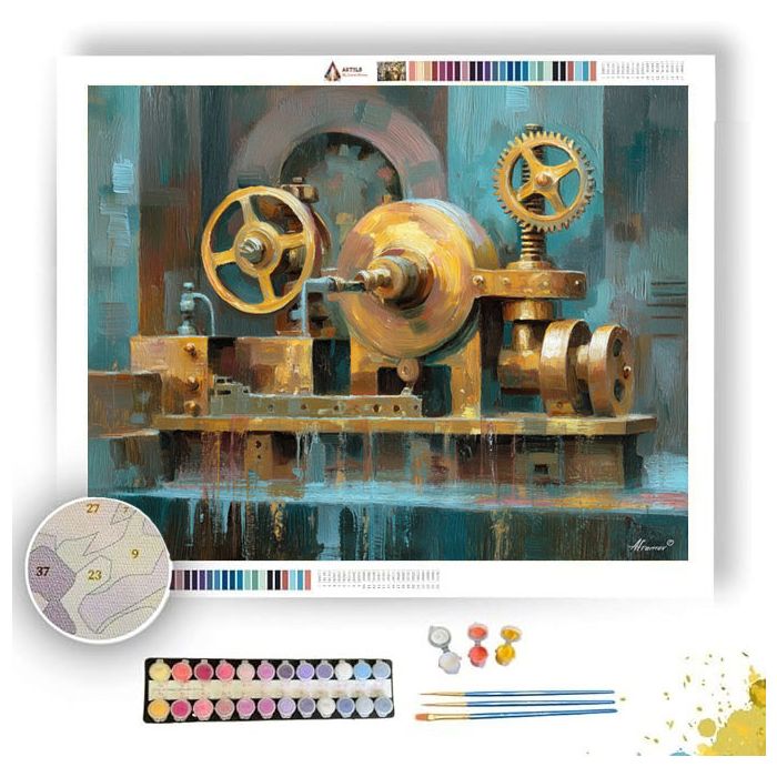 COPPER GEAR VALVE - Paint by Numbers Full Kit