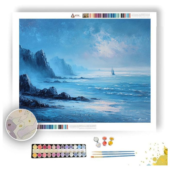 BLUE CALM - Paint by Numbers Full Kit