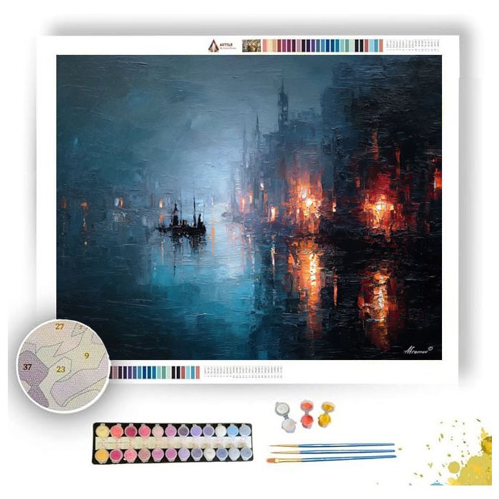 GLOW BLUR SLOW - Paint by Numbers Full Kit