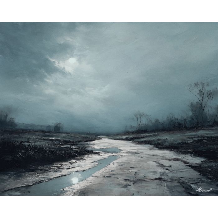 faded, ash, shadow, muted, drift, low, broken, deep, soft, dark, palette knife, oil painting, impasto, texture, layered paint, expressive surface, color depth, atmospheric, visual mood, art