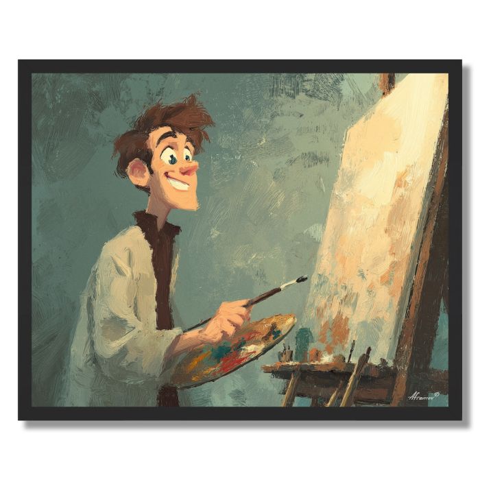 HAPPY SIMPLE POP - FRAMED