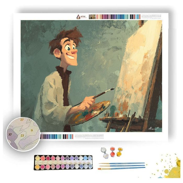 HAPPY SIMPLE POP - Paint by Numbers Full Kit