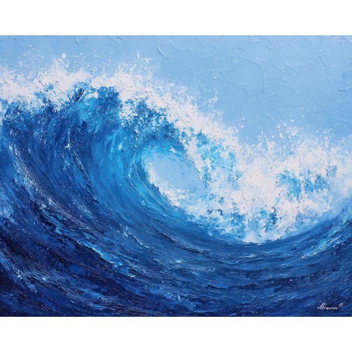 tide, deep, blue, current, moon, pearl, drift, sea, quiet, glow, palette knife, oil painting, impasto, texture, layered paint, expressive surface, color depth, atmospheric, visual mood, art