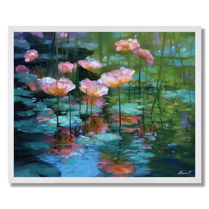 CLEAR BLUR FLOAT - FRAMED