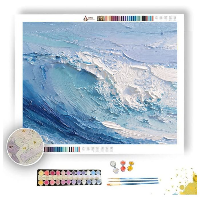 FOAM PEARL BLUE - Paint by Numbers Full Kit