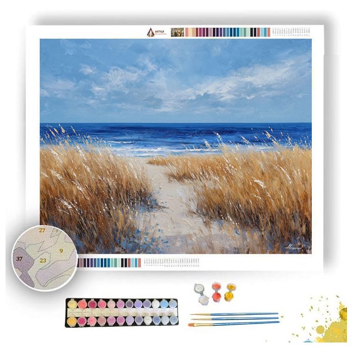 WIND BREEZE BLUE - Paint by Numbers Full Kit