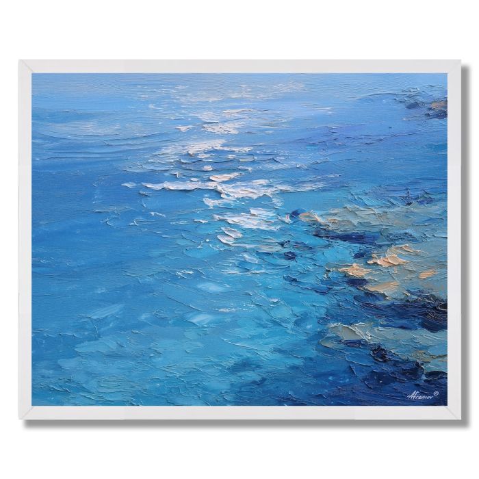 BLUE QUIET SEA - FRAMED
