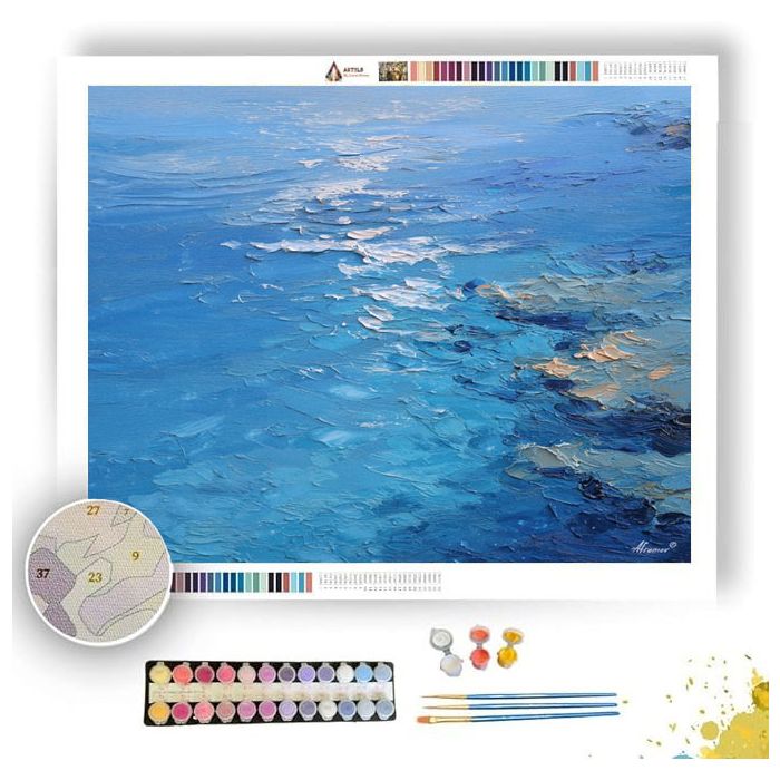 BLUE QUIET SEA - Paint by Numbers Full Kit