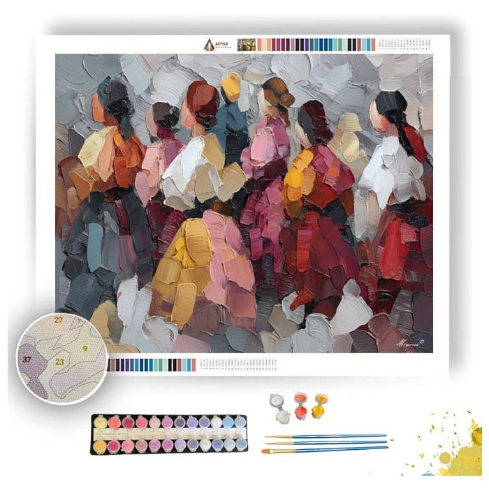 LINKED WHOLE GATHER - Paint by Numbers Full Kit