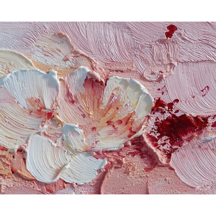 soft, clear, slow, drift, glow, wave, quiet, light, fluid, tender, palette knife, oil painting, impasto, texture, layered paint, expressive surface, color depth, atmospheric, visual mood, art