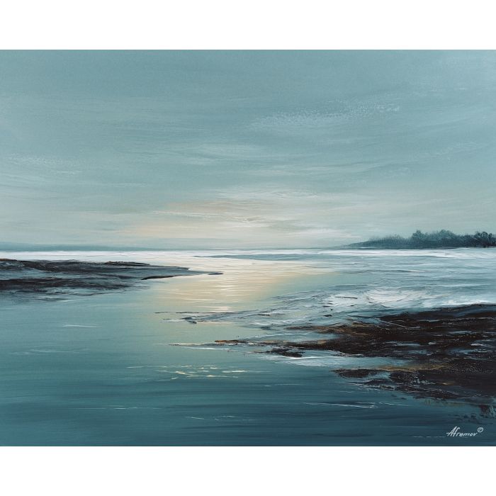 quiet, still, soft, open, bare, calm, silent, clean, light, simple, palette knife, oil painting, impasto, texture, layered paint, expressive surface, color depth, atmospheric, visual mood, art