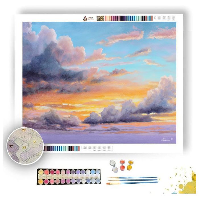 PASTEL SKY EVENING - Paint by Numbers Full Kit