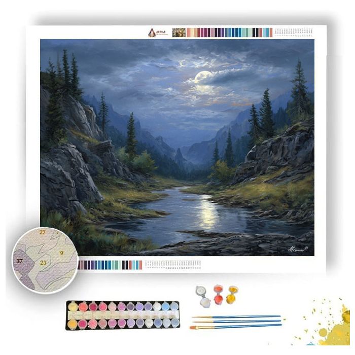 SILVER RIVER DREAM - Paint by Numbers Full Kit