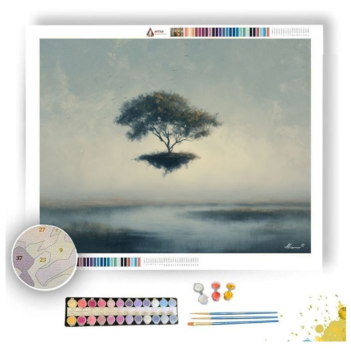 FLOATING TREE SILHOUETTE - Paint by Numbers Full Kit
